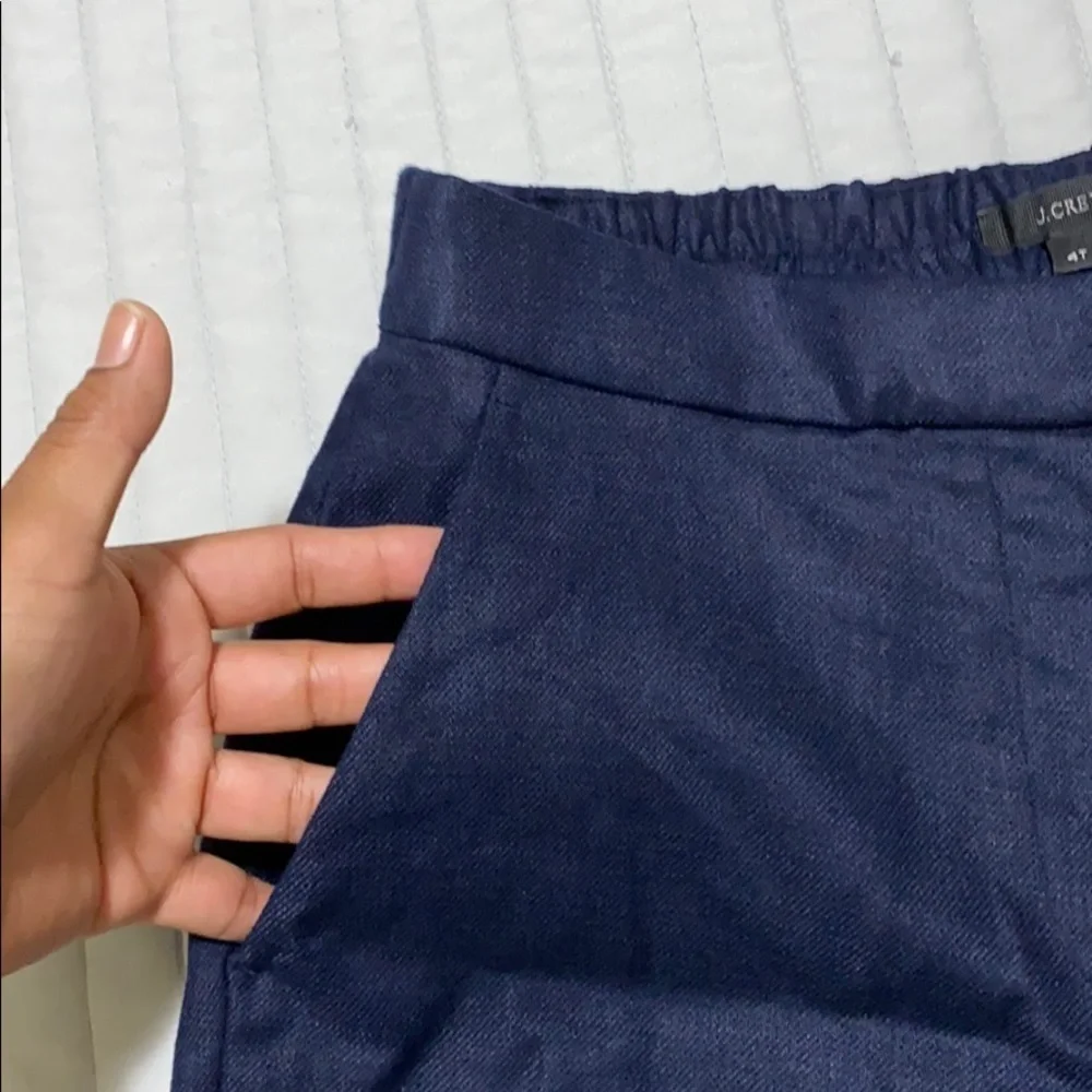 NWT J Crew Navy easy pants stretch size 4T